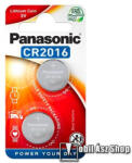 Panasonic gombelem - 2db / csomag, CR2016, 3V, lítium - CR-2016EL/2B (CR-2016EL_2B)