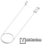  Okosóra mágneses USB töltő - 60cm hosszú - FEHÉR - Xiaomi Redmi Band 2 / Smart Band 2 / Smart Band 8 Active / Band 8 / Band 8 Pro / Redmi Watch 3 Active / Redmi Watch 3 Lite