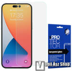 XPRO előlap védő karcálló edzett üveg - 0, 33 mm vékony, 9H, Arc Edge, A képernyő sík részét védi - APPLE iPhone 14 Pro Max - mobilasz - 2 499 Ft