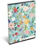 CORNELL Flower virágos kockás füzet - 40 lapos A4 - Lizzy Card (LIZ-24141347)