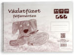 Iskola Félfamentes spirálos vázlatfüzet B/4 32 lapos, 120g (P1115-0081-546094)