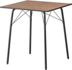 TEMPO KONDELA Étkezőasztal, artisan tölgy/fekete, 70x70x75 cm, NALAK TYP 1