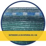 Venus DSH Plasa de umbrire 1, 7x10m, densitate 80g/mp, verde, DSH, 240737 (240737)