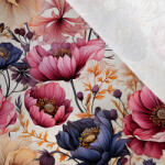 Takoy Funkcionális termo fésült jersey sötét virágok 86