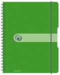 Herlitz Caiet A4 80f Spirala Elastic Perforat Eotg Coperta Pp Verde Opac (11293099)