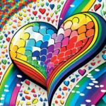 Yazz - Puzzle Inima de mozaic - 1 000 piese Puzzle