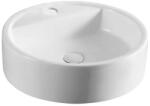 Diplon Lavoar Pe Blat Rotund WB7209, Material Portelan, Dimensiune R49cm, Culoare Alb (WB7209)