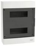 Schneider Electric Kiselosztó PE/N-sínnel 2x 12M falonkívüli fehér IP40 átlátszó teli ajtó EASY9 EU