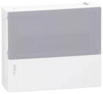 Schneider Electric Kiselosztó PE/N-sínnel műanyag 1x 12M falonkívüli fehér IP40 átlátszó ajtó Mini Pragma