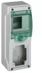 Schneider Electric Kiselosztó 1-dugaljhellyel műanyag 1x 4M falonkívüli szürke IP65 ajtó Kaedra