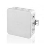 F-Tronic Kötődoboz falonkívüli 75mmx 75mmx 40mm szürke műanyag IP54 12 kábel/cső E125