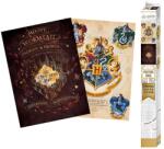 ABY style Poszter szett Harry Potter - Házak és Tekergő térkép 2 drb 52x38 cm