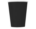 Unique Party Papír poharak - fekete 270 ml 8 drb