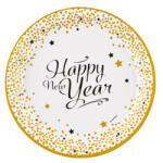 Amscan Tányérok - Happy New Year 8 db