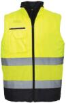 Portwest S267 - Hi-Vis kéttónusú mellény, sárga/tengerészkék (S267YNRL)