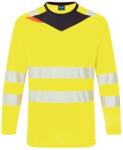 Portwest DX416 - DX4 Hi-Vis hosszú ujjú póló L/S, sárga/fekete (DX416YBRXL)