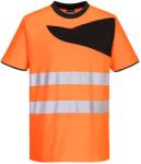 Portwest PW213 - PW2 Hi-Vis póló S/S, narancs/fekete (PW213OBRXXL) - munkavedelemzona