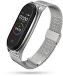  Okosóra Szíj Doop Milanese Loop Xiaomi Mi Smart Band 5 / 6 / 6 Nfc Silver