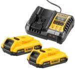 DEWALT DCB1104D2 akkumulátor és töltő szett 18 V | 2 Ah (DCB1104D2-QW)