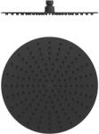 TRES cap de duș 30x30 cm rotund negru 134315010NM (134315010NM)