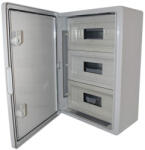 Stilo műanyag elosztószekrény maszkolt 500x350x190mm, 3x12 modul, IP65, ABS - STI1766 (STI1766)