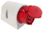 Commel CEE ipari falra rögzíthető dugalj IEC 309 32 A 400 V ~ 5P IP44 (282-504)