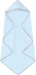 Kidizi Prosop bebelus cu gluga din muselina patru straturi 80x80 cm Kidizi Light blue 100% bumbac delicat si absorbant (5949551911159)