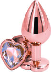 Passion Labs Dop Anal Brilliant Anal Plug Small, Rose Gold, Piatra Transparenta, Passion Labs