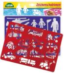 LENA Desen șabloane mijloace de transport (65773) Carte de colorat