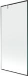 Mexen Next, kádparaván 1 szárny 90 x 150 cm, fix szárny, 6 mm átlátszó üveg fekete mintával, króm profil, 895-090-000-00-70-01 (895-090-000-00-70-01)