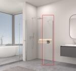 Erga Berlin fix fal zuhanyzókhoz 120x195 cm, 6 mm átlátszó üveg, króm profil, ERG-V02-BERLIN-G120-CR (ERG-V02-BERLIN-G120-CR)