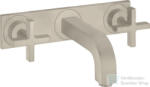 Hansgrohe AXOR CITTERIO falsík alatti mosdó csaptelep 22, 5 cm-es kifolyóval, alaptest nélkül, szálcsiszolt nikkel 39144820 (39144820)