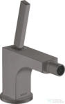 Hansgrohe AXOR Citterio bidé csaptelep automata leeresztővel, szálcsiszolt fekete króm 39210340 (39210340)
