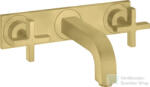 Hansgrohe AXOR CITTERIO falsík alatti mosdó csaptelep 22, 5 cm-es kifolyóval, alaptest nélkül, szálcsiszolt sárgaréz hatású 39144950 (39144950)