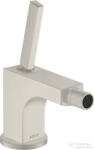 Hansgrohe AXOR Citterio bidé csaptelep automata leeresztővel, rozsdamentes acél hatású 39210800 (39210800)