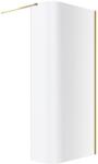 Excellent Vidoq zuhanykabin fal walk-in 93 cm arany fényes/átlátszó üveg KAEX. 1507.930. LP. GL (KAEX1507930LPGL)