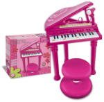 Bontempi Elektromos zongora mikrofonnal és zsámollyal , pink (103072) (103072)