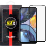 Motorola Moto G22 / E22s / E32 / E32s üvegfólia, tempered glass, előlapi, edzett, hajlított, fekete kerettel, Veason 6D Pro