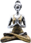 Ancient Wisdom Yoga Lady Szobrocska - Ezüst-Arany - 24 cm (YogaL-04)