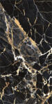 Anka Seramik Gresie portelanata tip marmura Portoro Black 60x120 cm negru, bej, finisaj lucios (8698853155217)