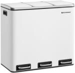 Jurhan SORT szelektív hulladékgyűjtő, 54l (3x18l) + hulladékgyűjtő zsákok, fehér Jurhan