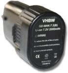 VHBW Baterie pentru Makita BL7010, 7.2 V, 2.0 Ah (BW800105730)