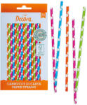 Decora Színes papír szívószálak - környezetbarát