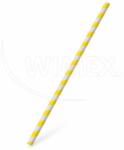 WIMEX s. r. o WIMEX s. r. o. Papír szívószál spirál sárga `JUMBO` Ø8mm x 25cm [100 db]