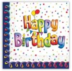 Procos Szalvéták - Happy birthday színes 33 x 33 cm