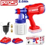 EMTOP Pistol de vopsit cu 1 acumulator 2.0Ah, 800ml - ELSG20256, EMTOP (ELSG20256) - bricofan