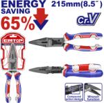 EMTOP Cleste combinat de forta cu varf lung 215mm (8.5 ), 65% economie de energie - EPLRCL0851, EMTOP (EPLRCL0851) Cleste