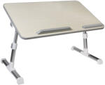 Spacer Masuta Spacer Notebook 17inch 52x30x1.2cm Inaltime Reglabila 24-32cm Inclinare Ajustabila Pana La 30grade Stopper Laptop Armrest/Opritor Mouse Silicon Negru (SPNS-TABLE-BK)
