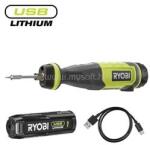 RYOBI RSI4-120G 4V USB Lithium forrasztópáka, 1x 2, 0Ah akkumulátor, töltő (RYOBI_5133006146) (RYOBI_5133006146)