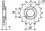 EMGO - Pinion (fata), 12 dinti (ultima bucata) (103-411-12)